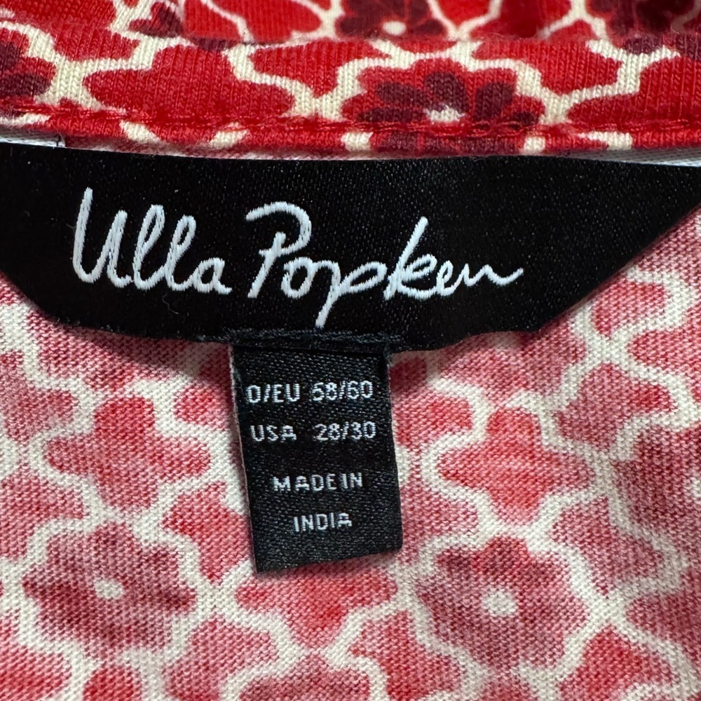 Ulla Popken Floral & Paisley Vneck Cotton Blouse Top Women Size 28/30 - Picture 4 of 12